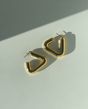 Load image into Gallery viewer, Triangle Hoop Earrings