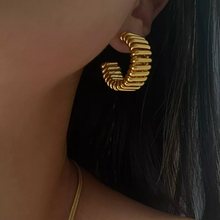 Load image into Gallery viewer, Angela Wrapped Hoop Earrings