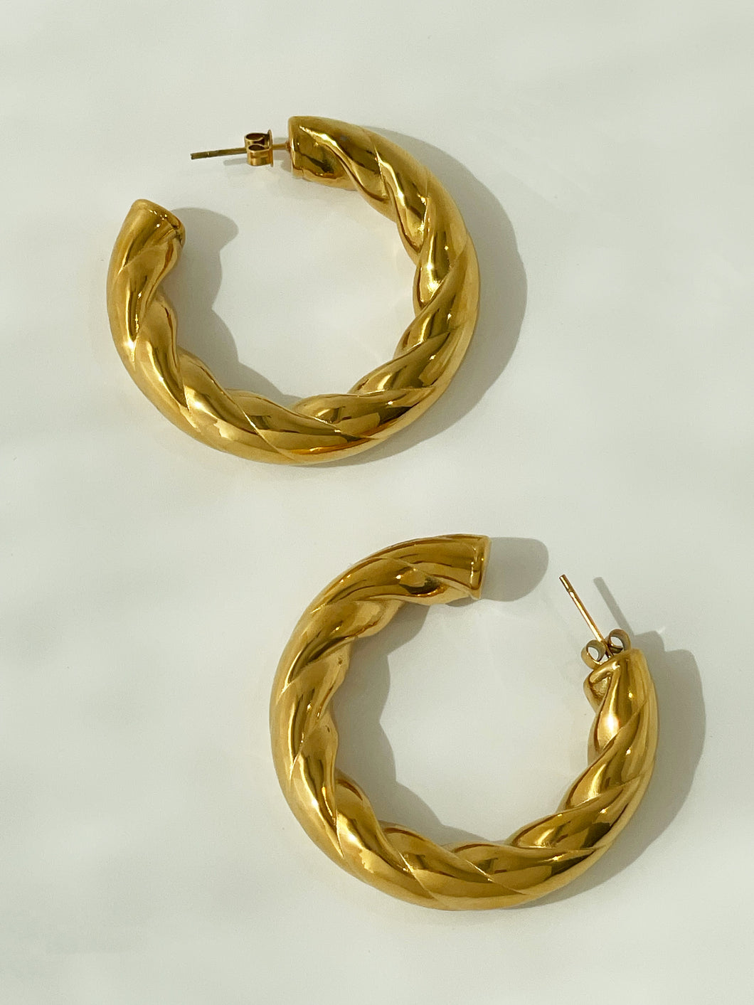 Camila Twisted Hoop Earrings